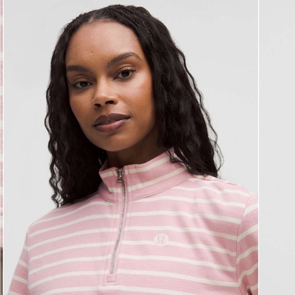 Lululemon Cotton French Terry Cropped Half Zip - Picture 2 of 8